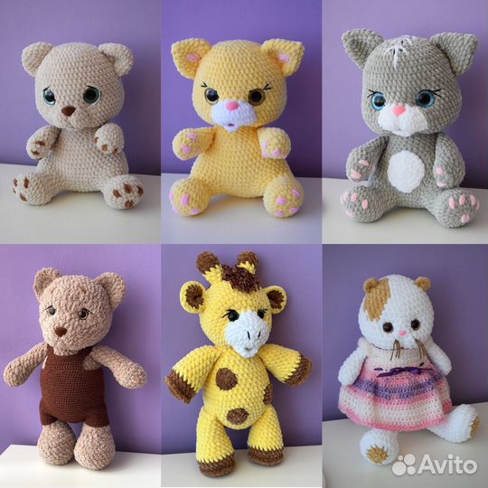 Вязаные игрушки ручной работы