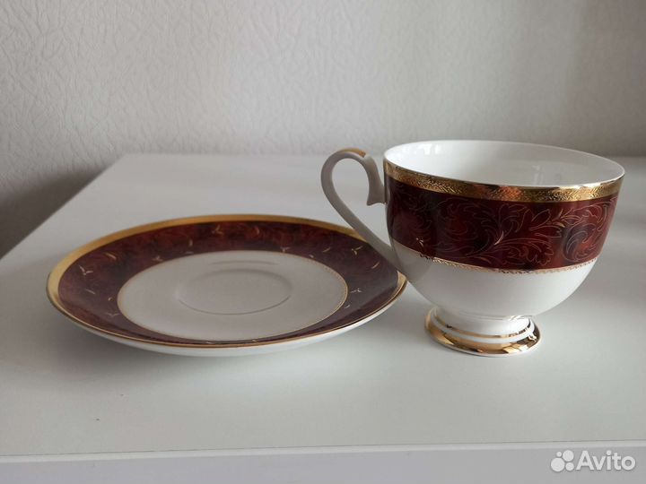 Чашка с блюдцем чайный фарфор