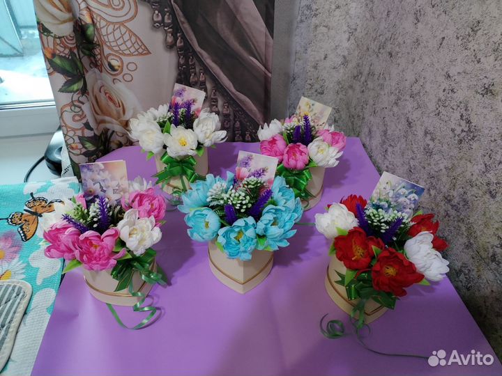 Искусственные цветы букеты розы