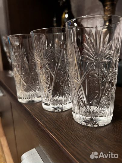 Хрустальные стаканы 250 мл 11 шт