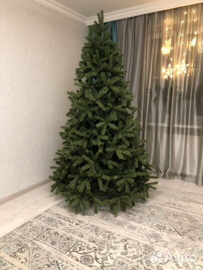 Елка искусственная Бейберри литая хвоя 213 см