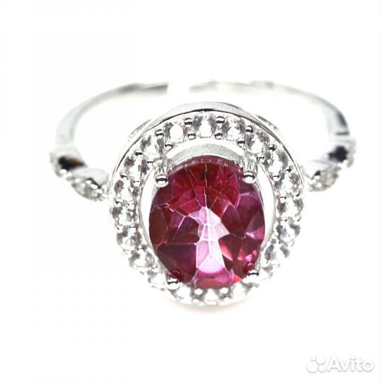 Кольцо 18,0 топаз серебро К210