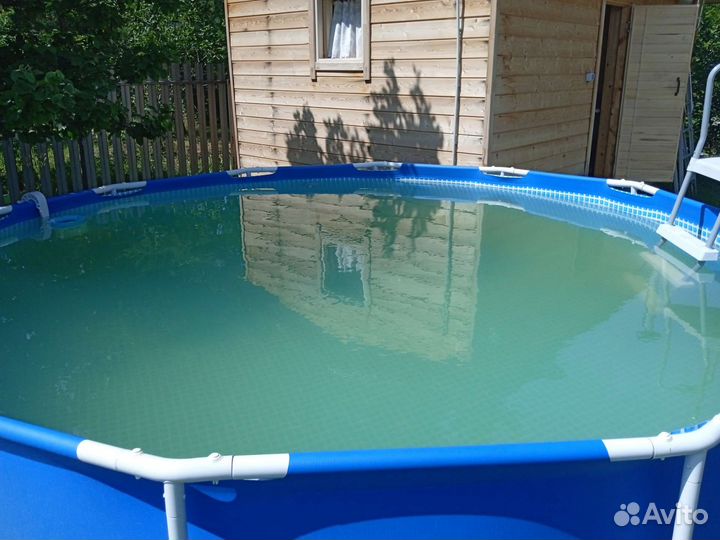 Каркасный бассейн intex бу