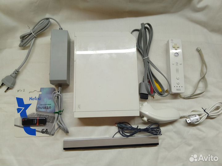 Wii Прошитый Ps2 Vmu GdEmu Remote Джои Кабели ориг