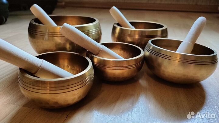 Поющие чаши, набор 5 штук