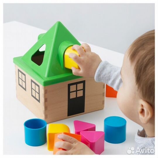 Новый IKEA Мула сортер деревянный домик