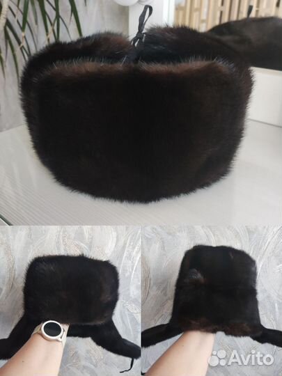 Норковая шапка мужская