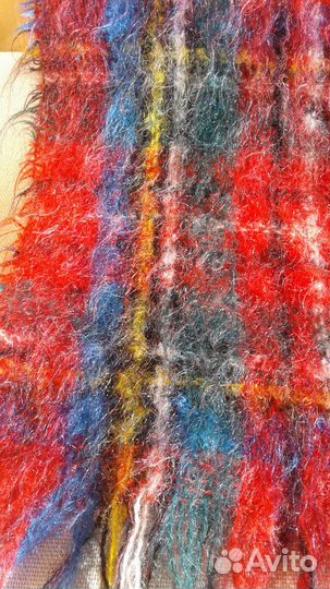 Новый мужской мохеровый шарф 25х130 см