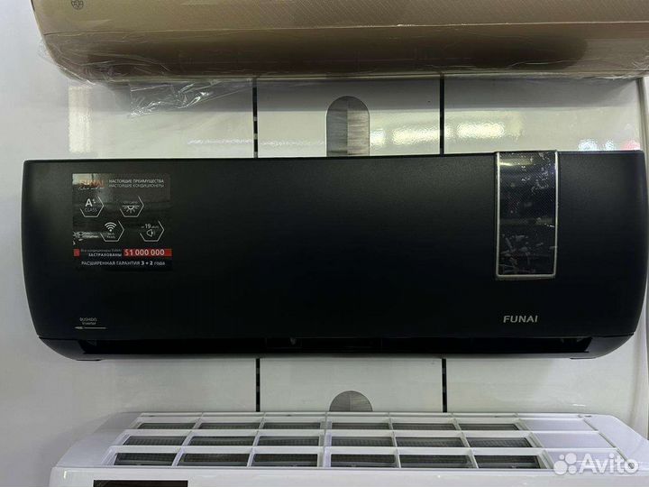 Кондиционер Черный funai RAC-I-BS25HP (Рассрочка)