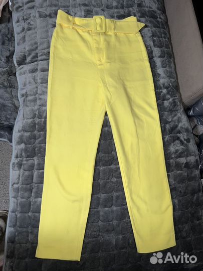 Брюки желтые