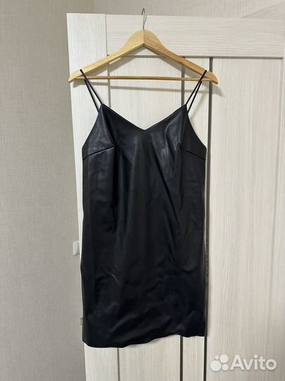 Кожаное платье женское