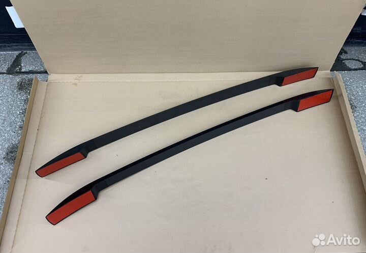 Черные рейлинги на крышу Ford Ranger T6 T7