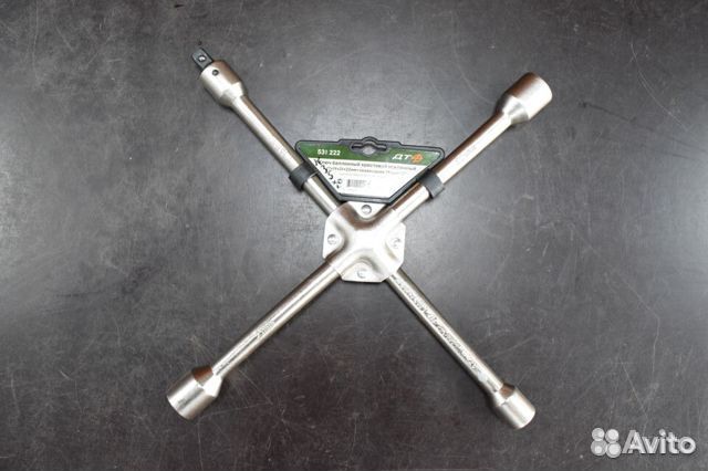 Ключ баллонный крестовой усиленный 17x19x21x22мм