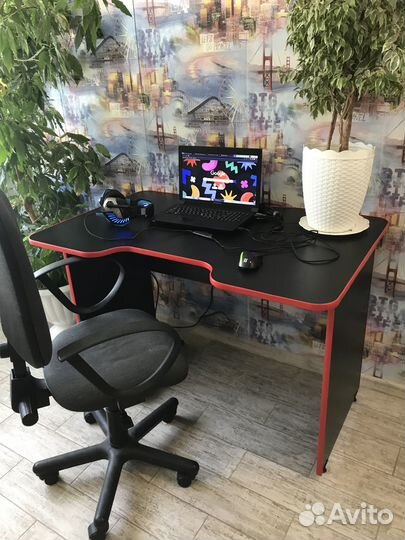 Стол Компьютерный письменный 120*75*78см черный