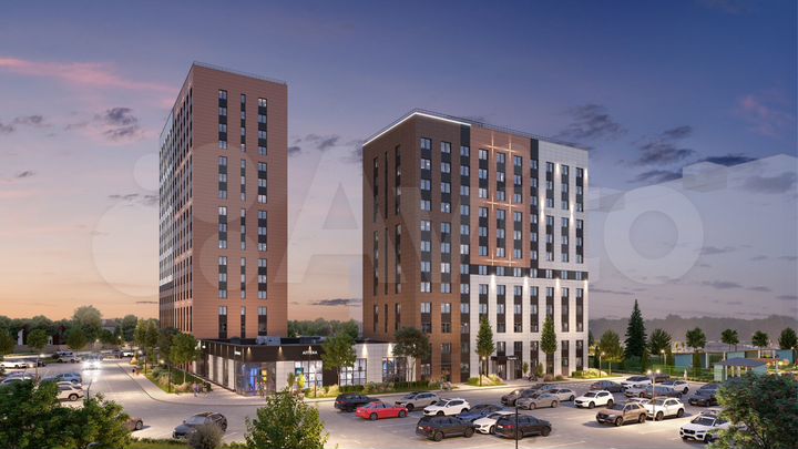 2-к. квартира, 45,6 м², 3/17 эт.