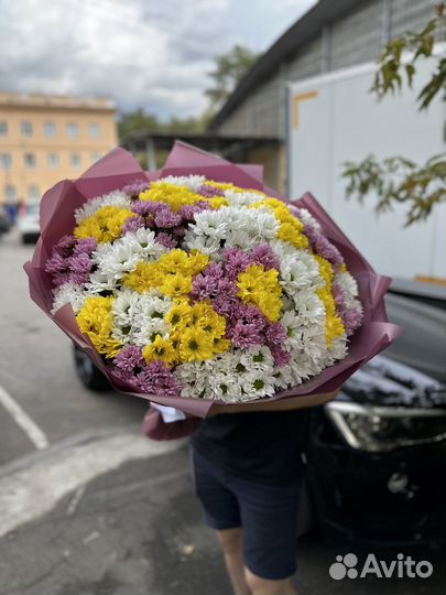 Хризантема букет микс