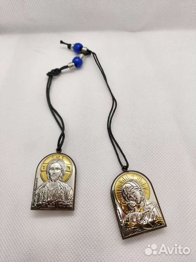 Икона сувенир посеребренная