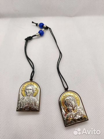 Икона сувенир посеребренная