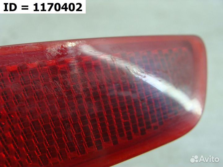 Светоотражатель катафот заднего бампера левый Kia