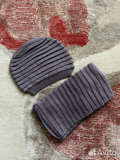 Женская шапка и шарф