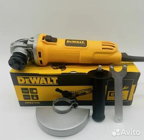 Ушм dewalt (125 мм) с регулировкой оборотов, 720 В
