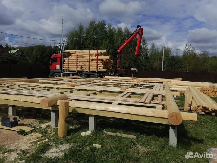 Услуги лесовоза с манипулятором