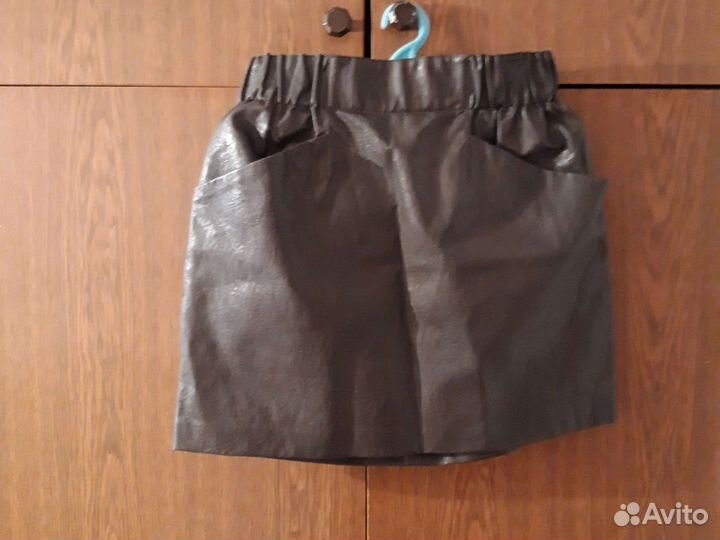 Юбка кожанная