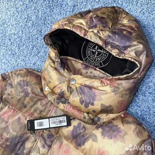 Пуховик Stone Island x Supreme Lamy Cover Stampato