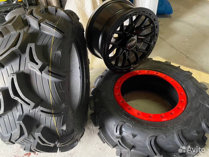 Колеса 28/14 zilla + диски с бедлоком polaris