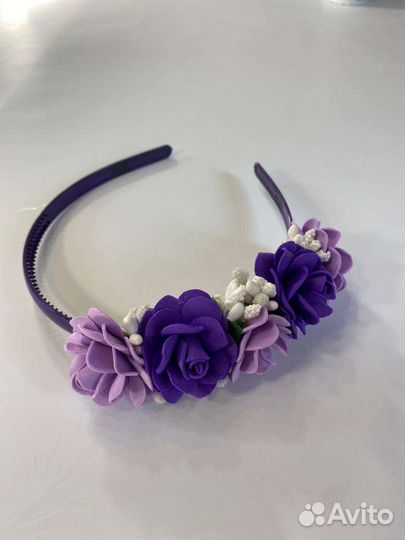 Ободок с цветами