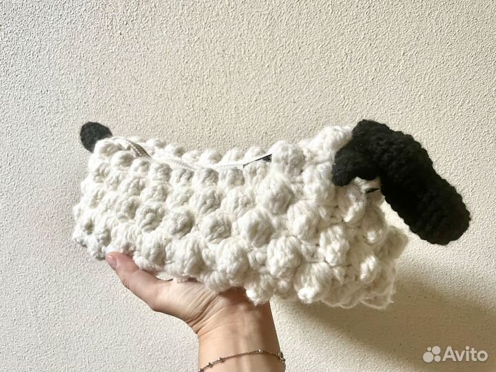 Сумка клатч вязаная Овца Valiko