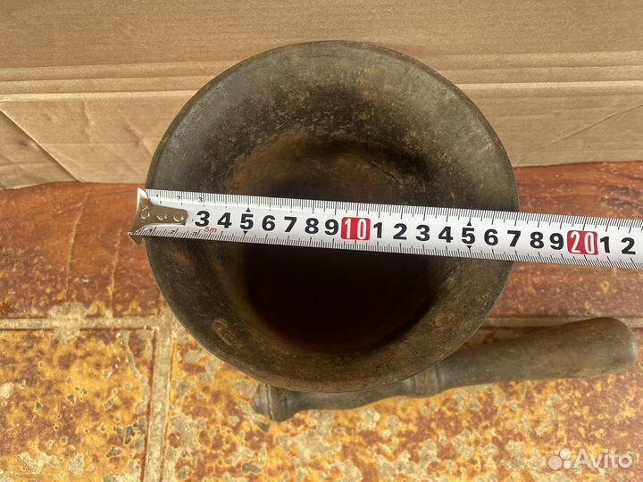 Ступка с пестиком чугунная кусинское литьё