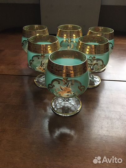 Фужеры богемия Охота