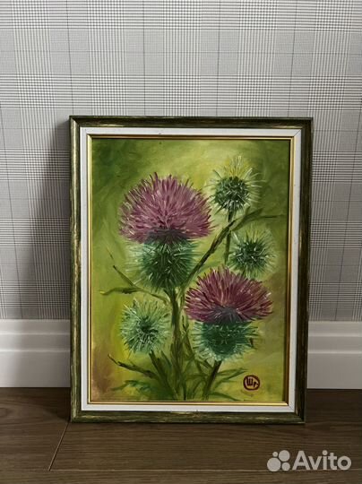 Интерьерная картина чертополох