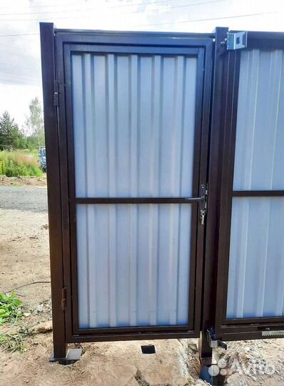 Ворота откатные, ворота распашные под ключ