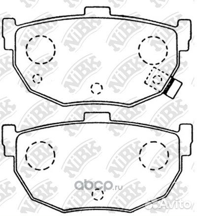 Колодки тормозные hyundai elantra 00-lantra 90-00KIA cerato 04- задние