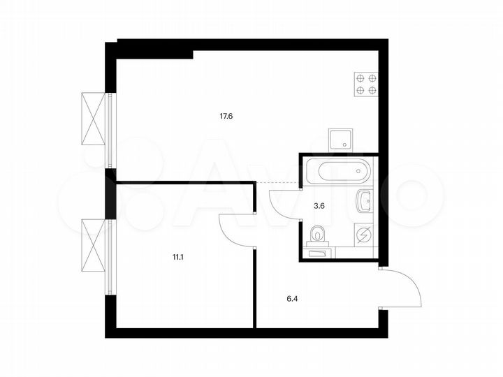 1-к. квартира, 38,7 м², 14/16 эт.