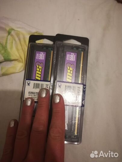 Оперативная память ddr2) 2# 1gb