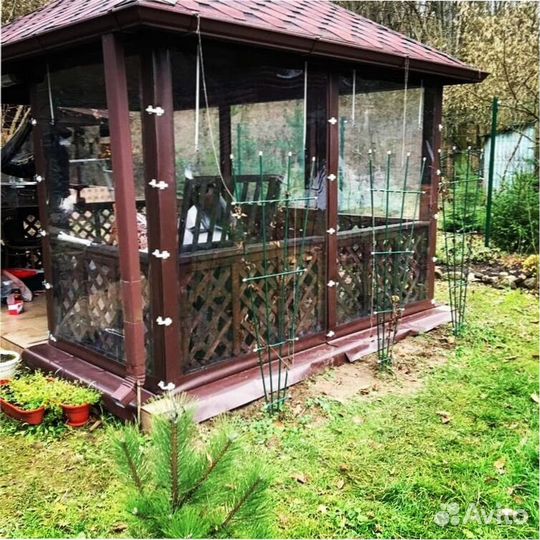 Мягкие окна для беседки