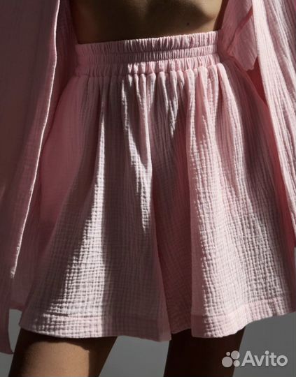 Муслиновый костюм нежно-розовый. 44-46