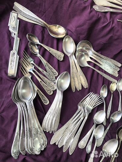 Столовые приборы мельхиор СССР