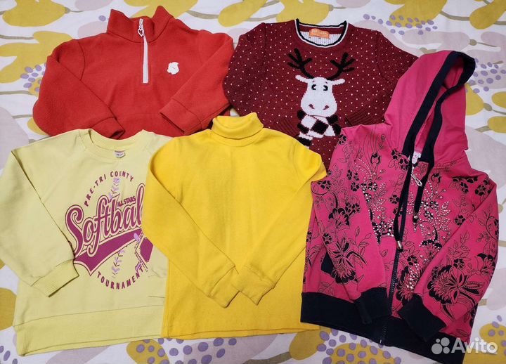 Большой пакет вещей для девочки 98-104