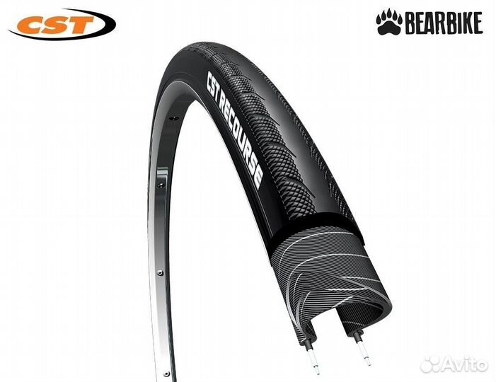 Покрышка 28 (700x28C) C-1808, bearbike, 27 TPI, Re