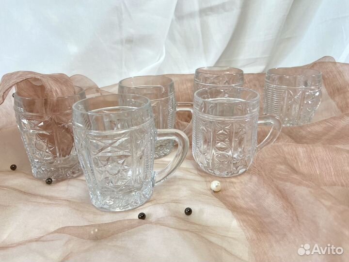 Стаканы бокалы с ручкой СССР