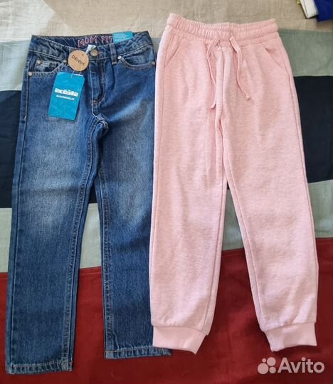 Джинсы и спортивные штаны 116