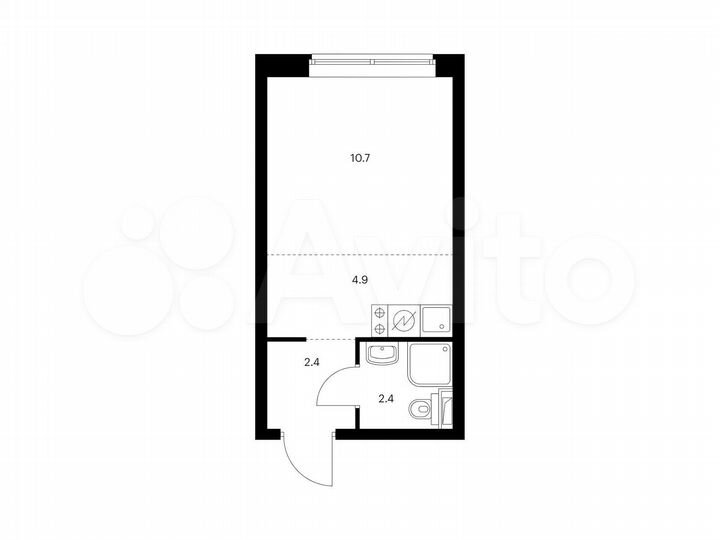 Квартира-студия, 20,4 м², 14/32 эт.