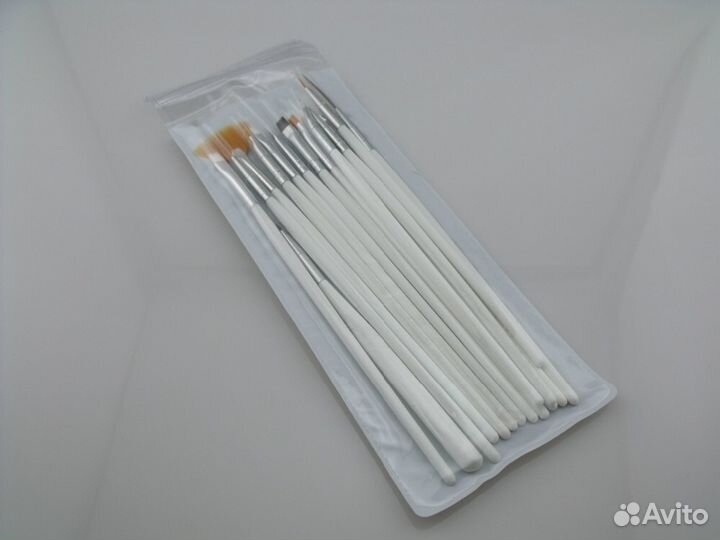 Проф. кисти для маникюра, наращивания ногтей 15шт