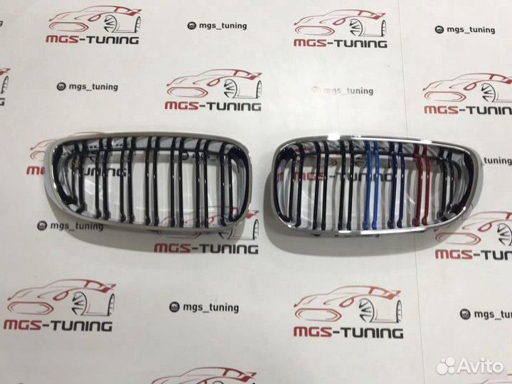 Решетка BMW 3 f34 в стиле М Хром с триколором