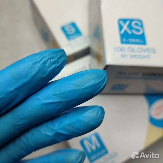 Перчатки нитриловые одноразовые