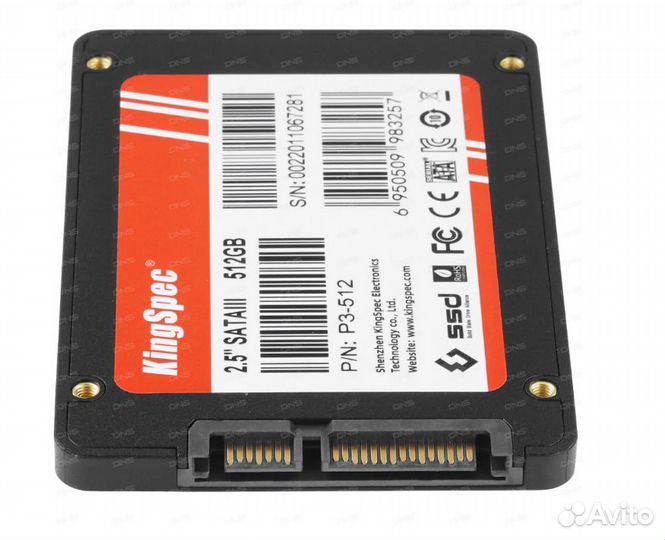 SSD накопитель kingspec P3-512 512гб, 2.5